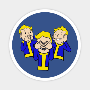 See no hear no speak no vault boy Magnet